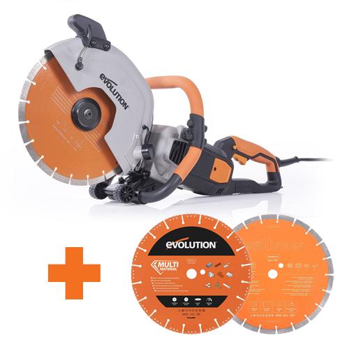 Diamantová píla EVO R300DCT+ a 2x diamantový kotúč EVO PREMIUM a MULTI 305mm