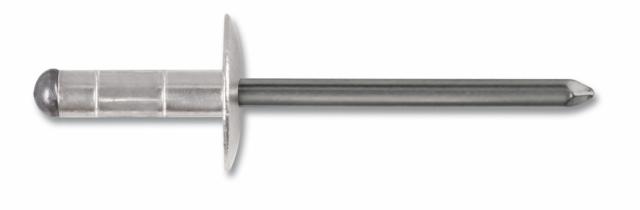 Trhací nit hliník-oceľ, plochá veľká hlava DIN 7337