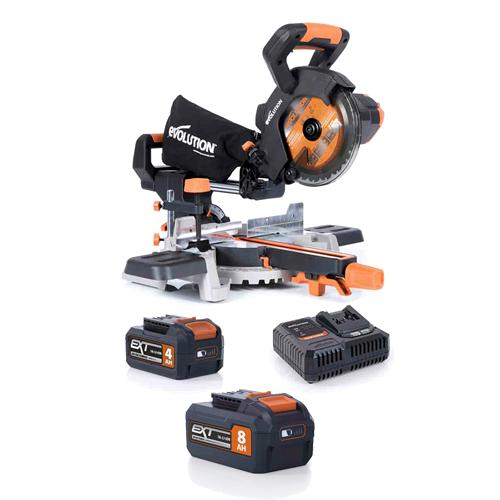 Pokosová AKU píla EVO R185SMS-Li so 4Ah batériou a ďalšou 8Ah batériou a nabíjačkou ZADARMO