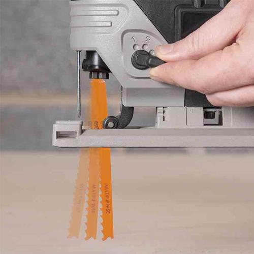 Priamočiara AKU píla EVOLUTION R90JGS-Li s 2Ah batériou a nabíjačkou a ďalšou 2,0Ah batériou ZADARMO