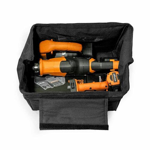 Priamočiara AKU píla EVOLUTION R90JGS-Li s 2Ah batériou a nabíjačkou a ďalšou 2,0Ah batériou ZADARMO