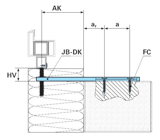Nosná konzola JB-DK HVP PVC okná