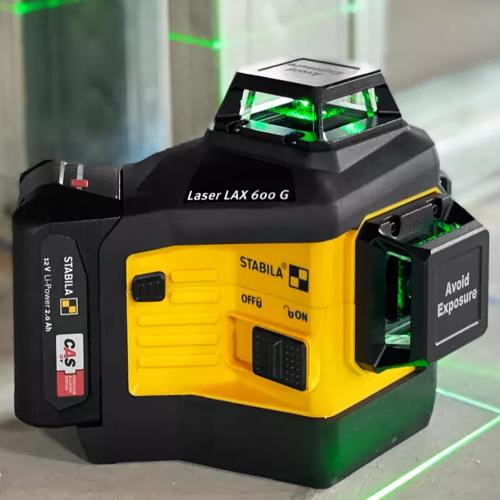 Samonivelačný líniový krížový laser STABILA LAX 600 G 7-dielny SET