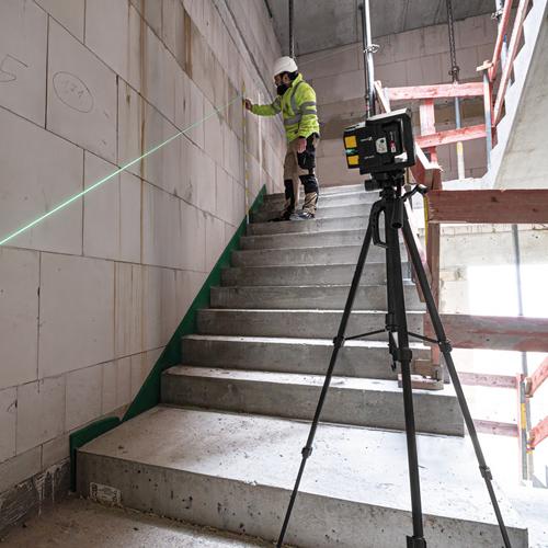 Samonivelačný líniový krížový laser STABILA LAX500G 7-dielny SET 2x batéria CAS