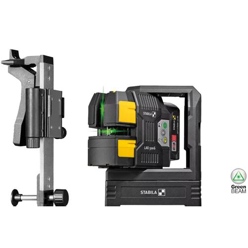 Samonivelačný líniový krížový laser STABILA LAX500G 7-dielny SET 2x batéria CAS