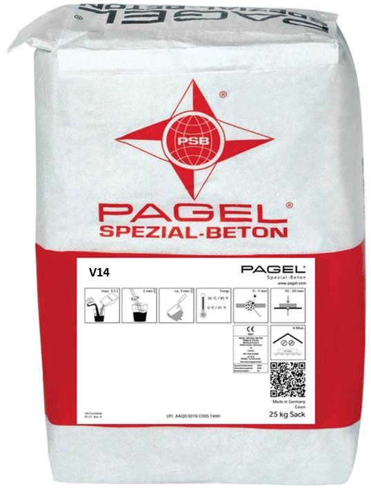 PAGEL V14 podmazávacie a kotviace plastmalty