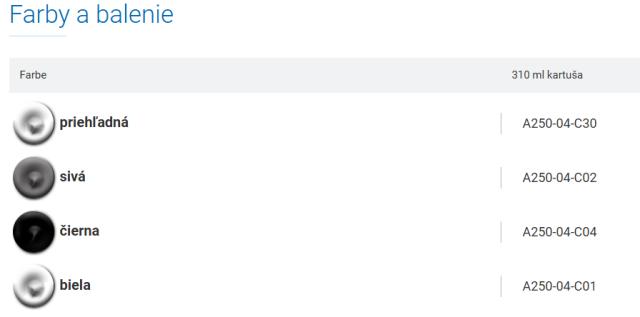 Klampiarsky a strešný tmel OTTOSEAL A250 310 ml